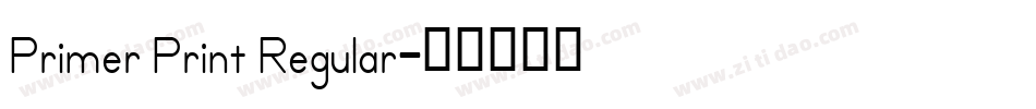 Primer Print Regular字体转换